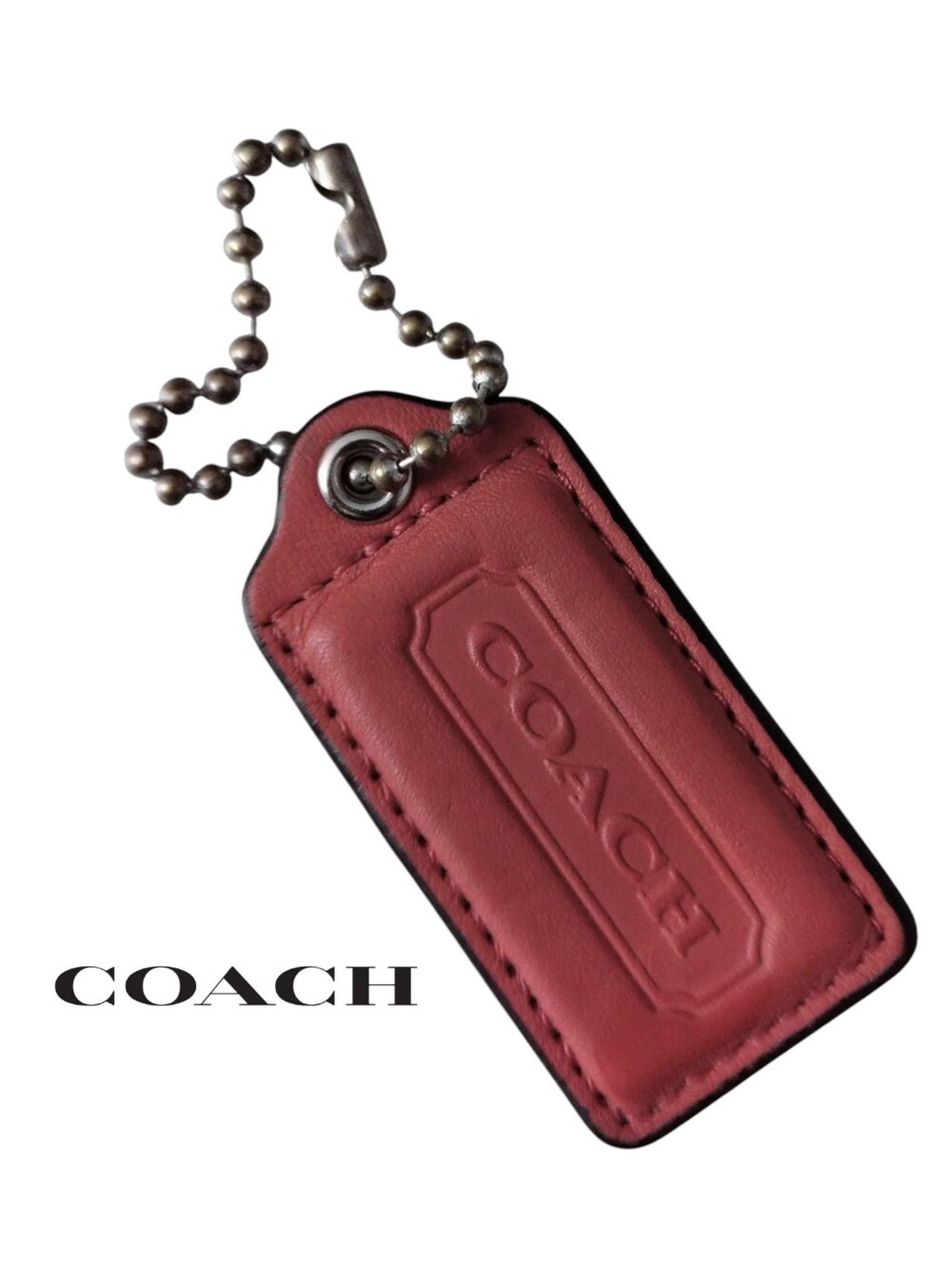 Coach Leather Hang Tag